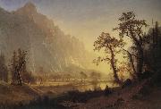 Bierstadt Albert Sunris,Yosemite Valley oil